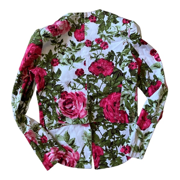 Alicia + Megan Floral Reverse Crop Jacket/Blazer Women Size Small - Picture 6 of 6